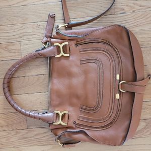 Chloe medium Marcie tan bag